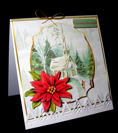 Going to Church 7x7 Card with Decoupage by Dianne Jackson