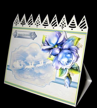 Sleigh Bells Ring Card with Decoupage by Dianne Jackson