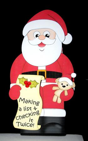 3D on the Shelf Card Kit - Christmas Santa's List by Dianne Jackson