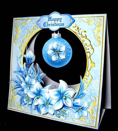 Stand Alone Easel Dangler Mini Kit - Winter Bauble by Dianne Jackson