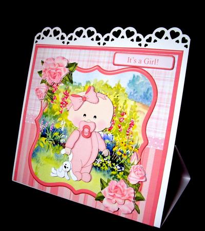 New Baby Girl Mini Kit & Decoupage by Dianne Jackson