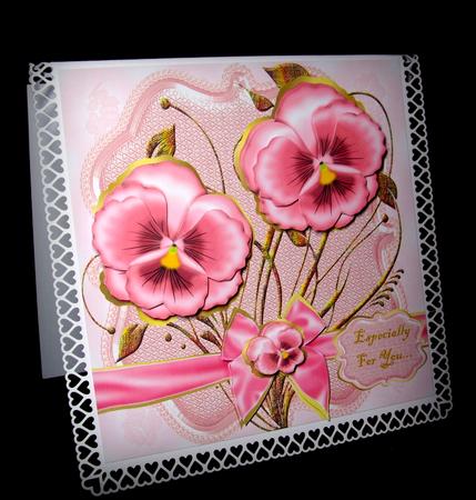 Beautiful Pansys in Pink by Dianne Jackson