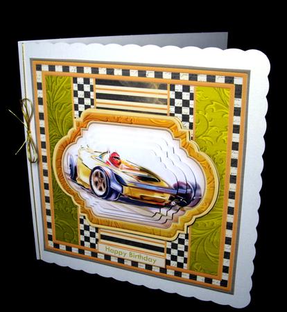 Motor Racing 8x8 Pyramage Mini Kit for Men by Dianne Jackson