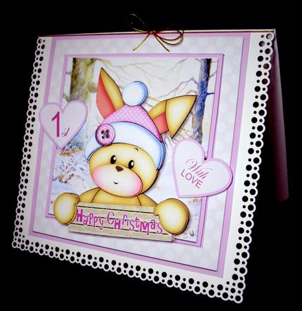 Bunny's 1st Christmas Pink Mini Kit by Dianne Jackson