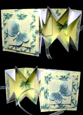 Green Butterflies Backing Paper by Dianne Jackson
