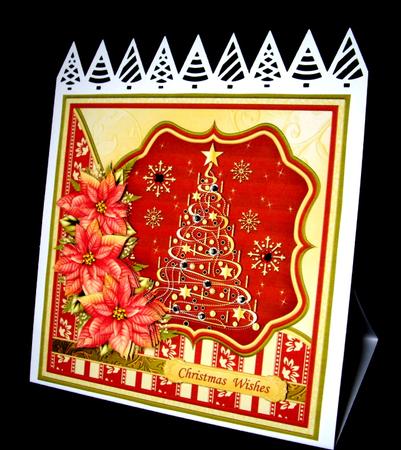 Christmas Tree & Poinsettia 7.5 Decoupage Mini Kit by Dianne Jackson
