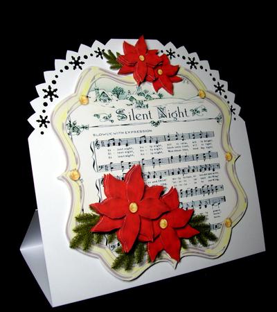 Scallop Topper Music Silent Night by Dianne Jackson