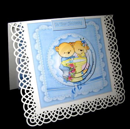Baby Boy Christening Pyramid by Dianne Jackson