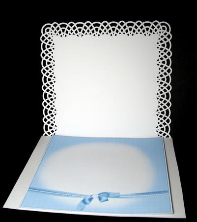 8x8 Baby Boy Christening Insert Plate by Dianne Jackson