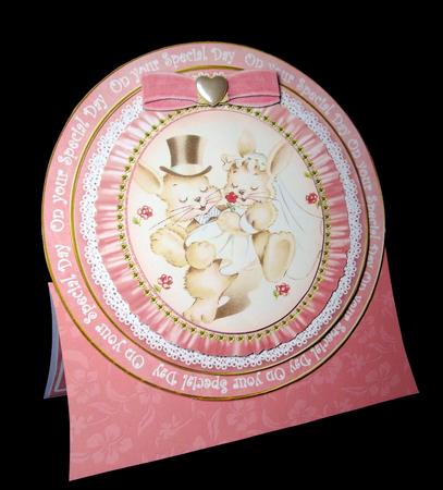 Love Bunnies Special Day 8inch Round Ruffle Mini Card Kit by Dianne Jackson