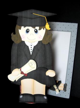 3D on the Shelf Card Kit - Graduate Elise by Dianne Jackson