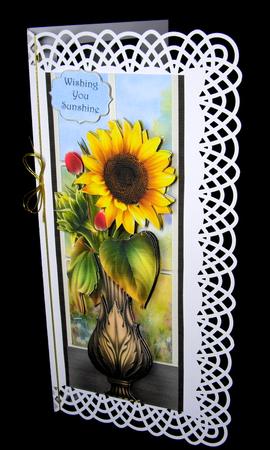Vase of Sunflowers Large Dl by Dianne Jackson