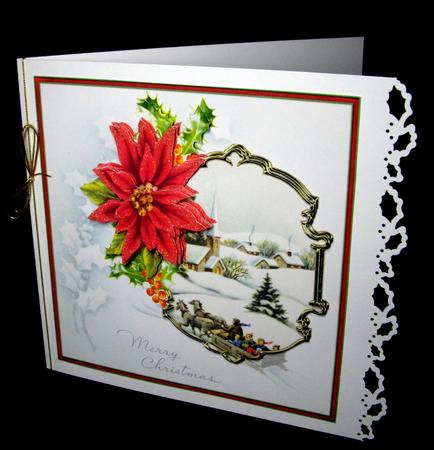 Travel at Christmas 7x7 Card with Decoupage by Dianne Jackson