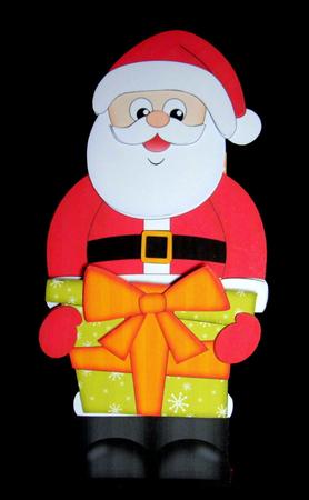 3D on the Shelf Card Kit - Little Christmas Santa Present by Dianne Jackson