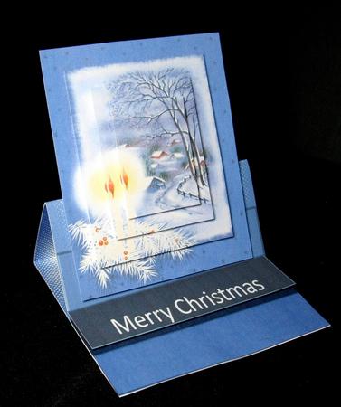Easel Card Christmas Candles by Dianne Jackson