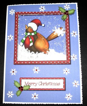 Rockin' Robin Shaker Card with Decoupage by Dianne Jackson