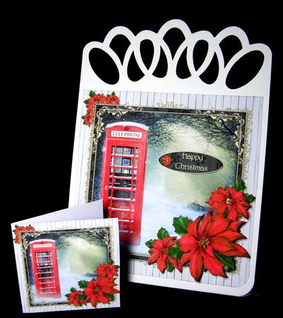 Winter Walk Phone Box by Dianne Jackson