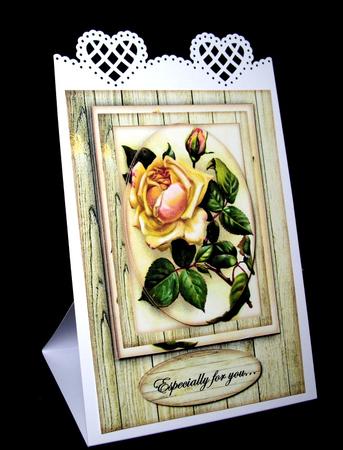 Vintage Sympathy Rose - 2 by Dianne Jackson