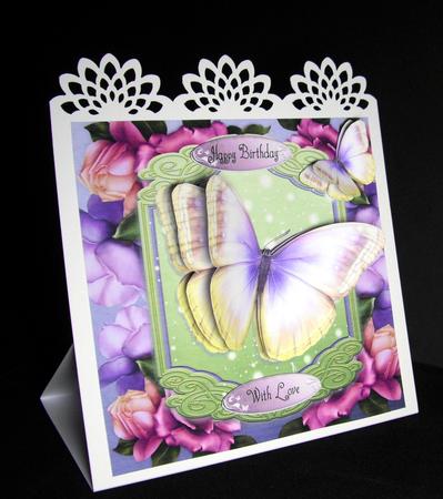 Beautiful Lilac Butterfly 8x8 by Dianne Jackson