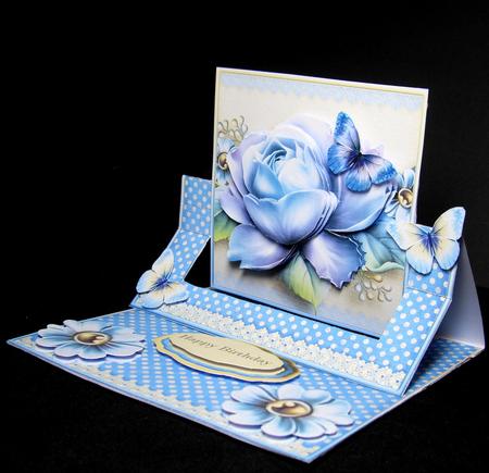 Easelcard with a Swing Blue 738 by Dianne Jackson