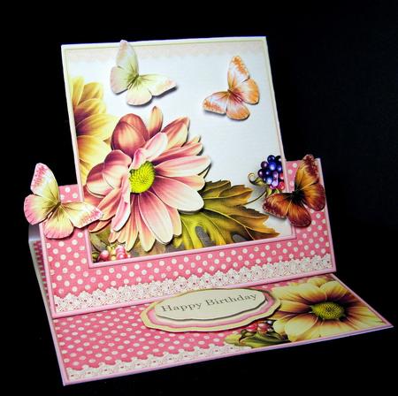 Easelcard with a Swing Pink 736 by Dianne Jackson