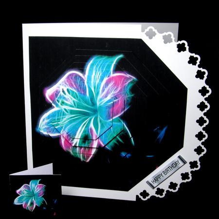 Fantasy Spectrum - Floral - Gorgeous Lilly 3 + Insert & Tag by Dianne Jackson
