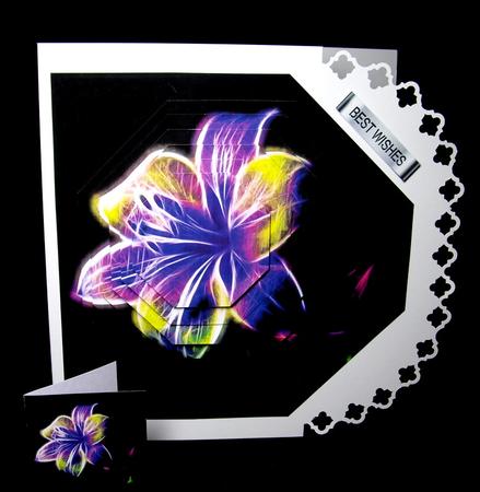 Fantasy Spectrum - Floral - Gorgeous Lilly 4 + Insert & Tag by Dianne Jackson