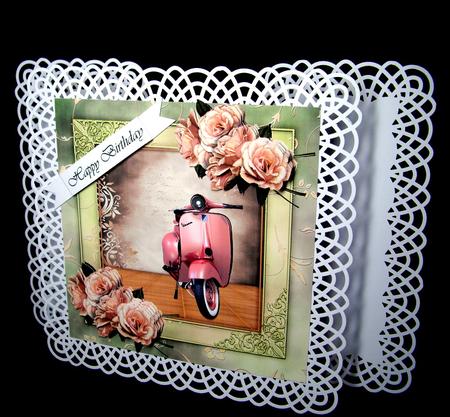 8"x 8" Cardfront with Decoupage by Dianne Jackson