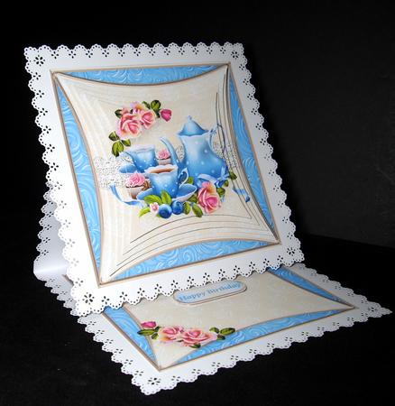 Afternoon Tea - Curved Frame Card Mini Kit by Dianne Jackson