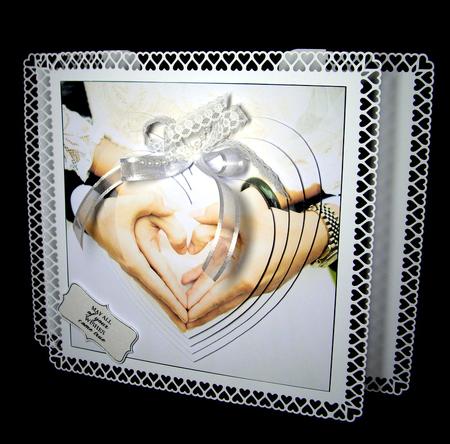 Love Hearts & Valentines - Hearts 5 Ivory + Insert & Tag by Dianne Jackson