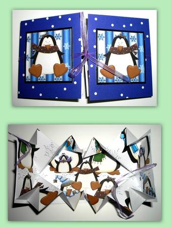 Fat Penguin Family Exploding Card by Dianne Jackson
