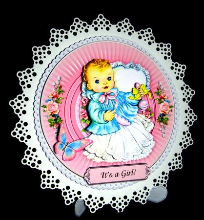 Baby Plates Vintage Baby Girl by Dianne Jackson