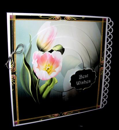 Pretty Pink Tulips Circle Stacker by Dianne Jackson