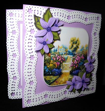 Beautiful Scene with Lilac Flowers by Dianne Jackson
