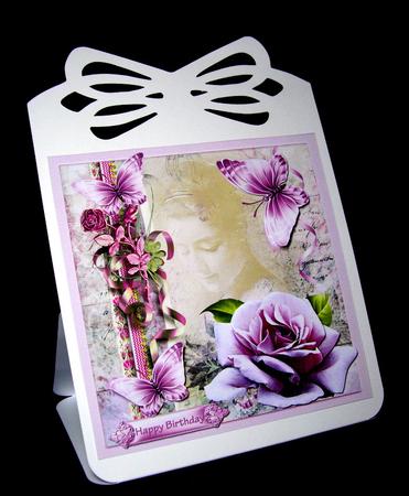 Memories from the Past 7x7 Card with Decoupage by Dianne Jackson