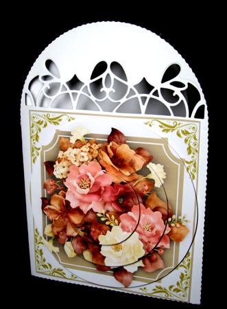 Beautiful Roses on a Champagne Mat  by Dianne Jackson