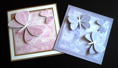 Butterfly Corner Card Fronts by Dianne Jackson