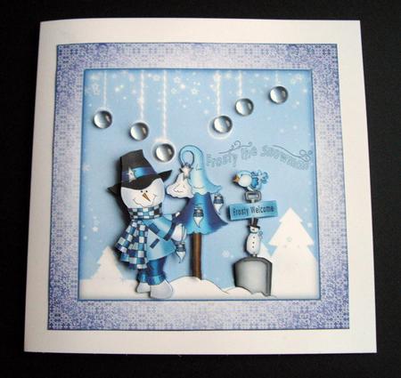 Frosty Card Front by Dianne Jackson