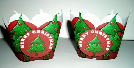 Cupcake Wrappers - Christmas Tree by Dianne Jackson