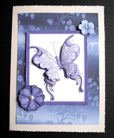 Light Blue Floral Satin Backing by Dianne Jackson