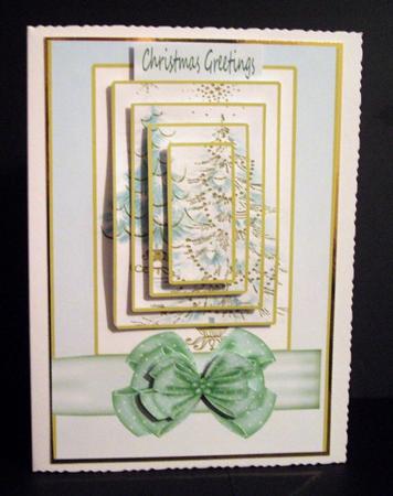 Gold Embossed in the Snow Merry Christmas by Dianne Jackson