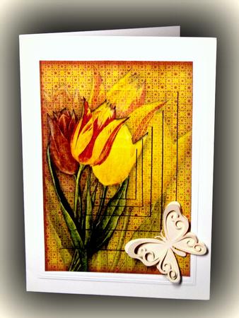 Vintage Floral 52.1, Tulips by Dianne Jackson