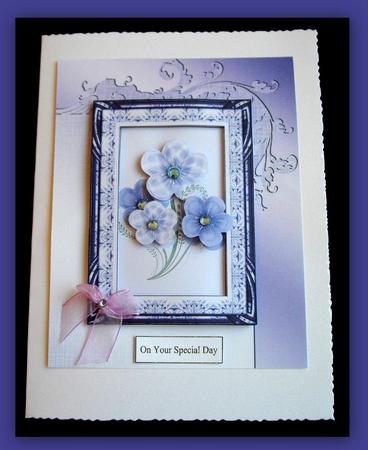 Floral Card Front with Frame by Dianne Jackson