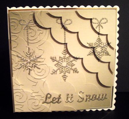 8 x 8 Xmas Snowflakes Kit with Scalloped Corners by Dianne Jackson
