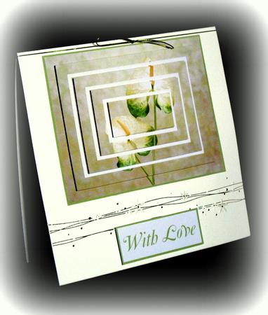 Delicate Floral Concentric Pyramid by Dianne Jackson