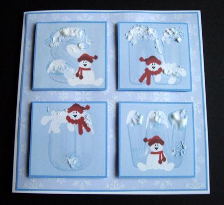 Let It Snow -6x6 Patchwork Card by Dianne Jackson