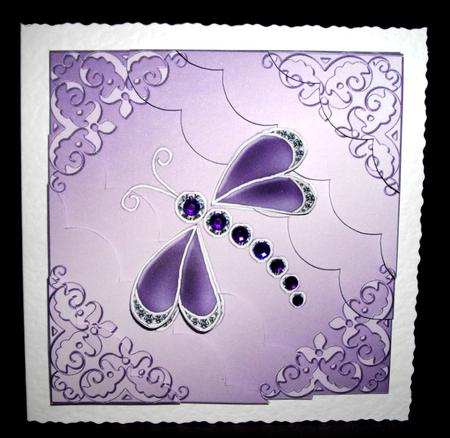 8 x 8 Dragonfly Kit with Scalloped Corners by Dianne Jackson