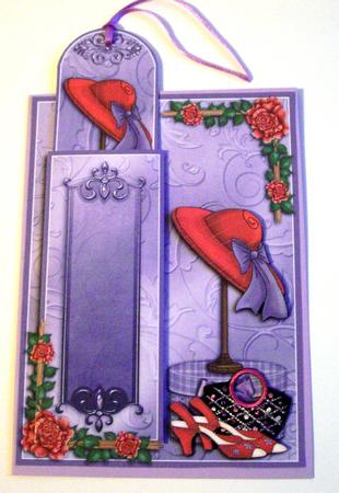 Red Hat Fashion - Bookmark Pocket Card by Dianne Jackson