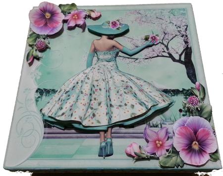 1950's Lady Pansy Blossom Dreams Mini Kit by Diego Taborda