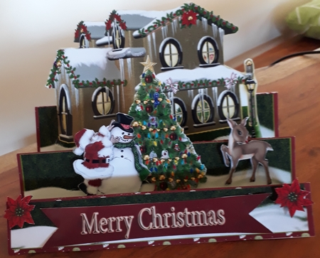 Stair Stepper - Santa on His Way- #8 by Di Simpson